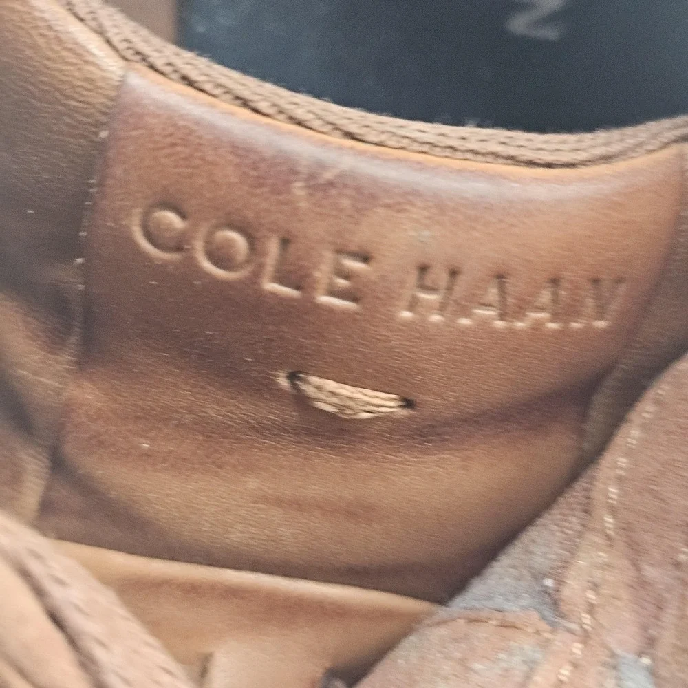 Cole Haan Grand.OS Shoes Mens Size 10.5 Brown Leather‎ Lace Up Casual Sneakers